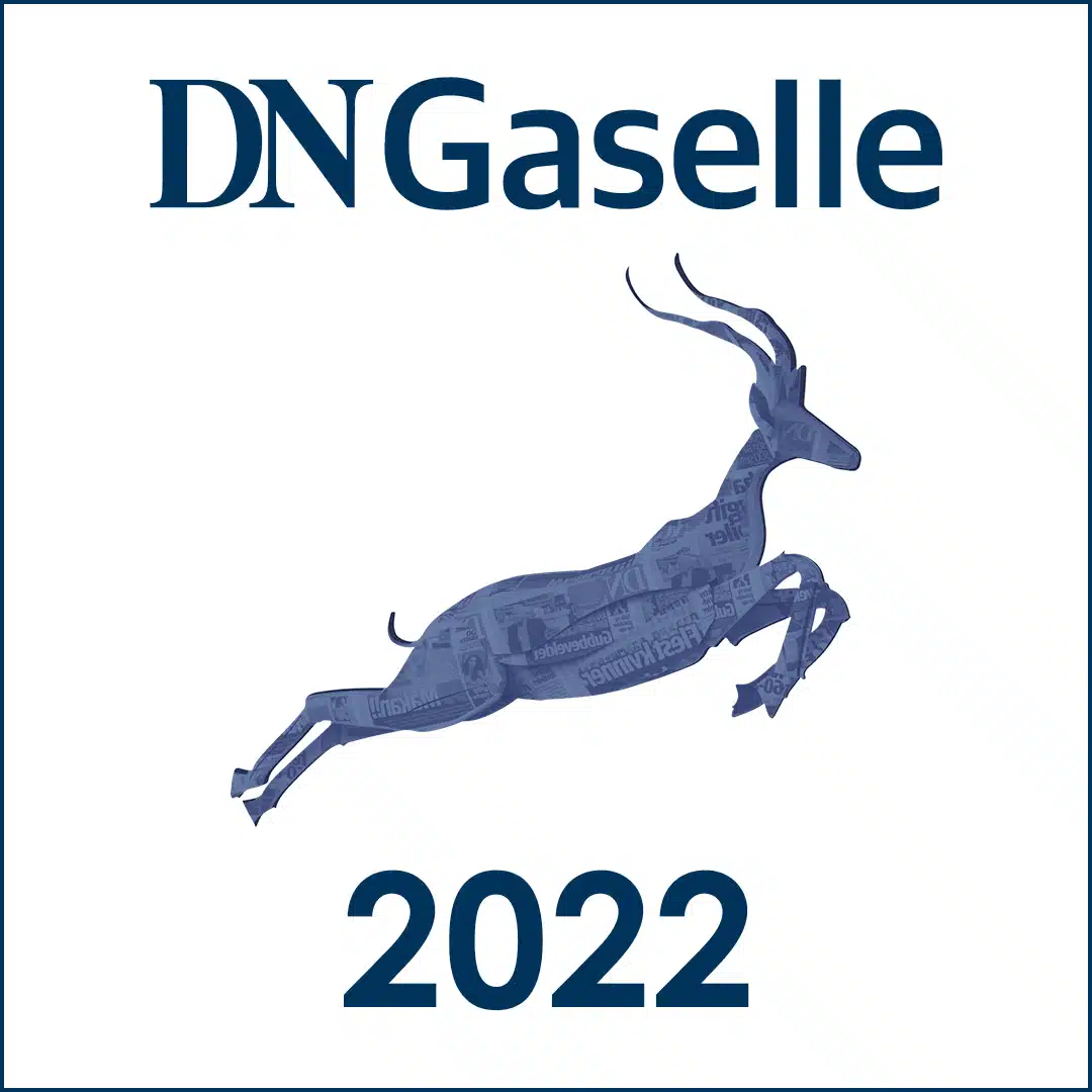Logo til DN Gaselle for 2022, Agder Betong Entreprenør er Gasellebedrift for 2022